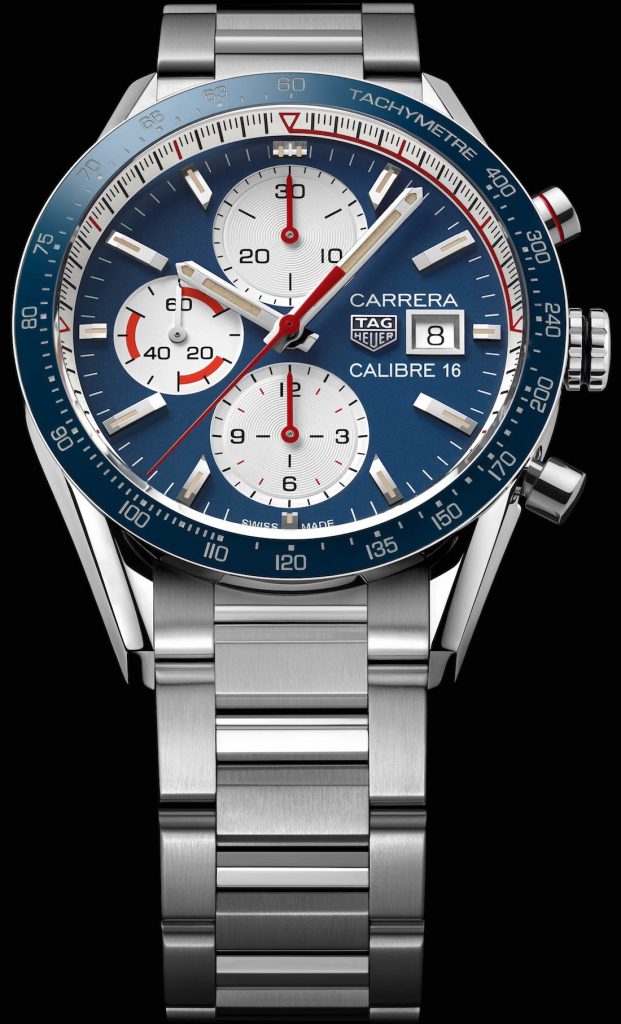 tag heuer carrera calibre 5 automatic blue face replica